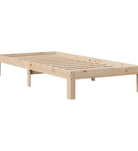 Bettgestell mit Kopfteil ohne Matratze 75x190 cm