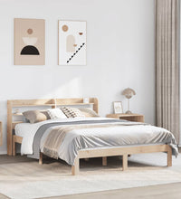 Bettgestell mit Kopfteil ohne Matratze 135x190 cm