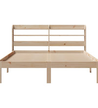 Bettgestell mit Kopfteil ohne Matratze 135x190 cm