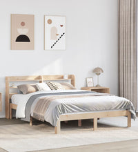 Bettgestell mit Kopfteil ohne Matratze 140x190 cm