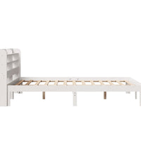 Bettgestell mit Kopfteil ohne Matratze Weiß 150x200 cm