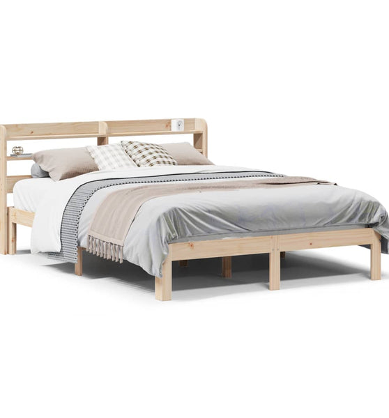 Bettgestell mit Kopfteil ohne Matratze 160x200 cm