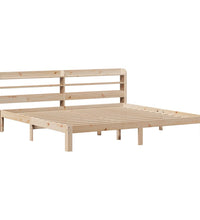 Bettgestell mit Kopfteil ohne Matratze 180x200 cm