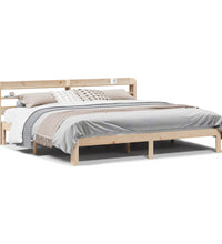 Bettgestell mit Kopfteil ohne Matratze 180x200 cm