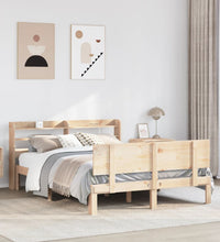 Bettgestell mit Kopfteil ohne Matratze 140x190 cm