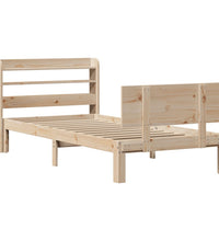 Bettgestell mit Kopfteil ohne Matratze 100x200 cm