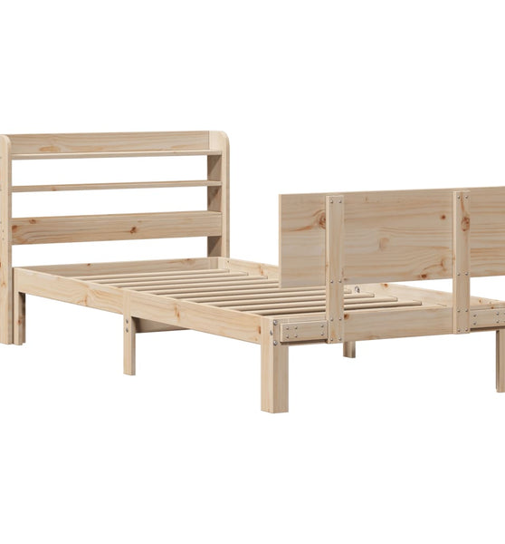 Bettgestell mit Kopfteil ohne Matratze 100x200 cm