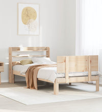 Bettgestell mit Kopfteil ohne Matratze 100x200 cm