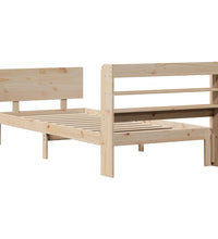 Bettgestell mit Kopfteil ohne Matratze 100x200 cm