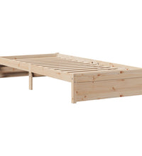 Bettgestell mit Kopfteil ohne Matratze 100x200 cm