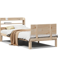 Bettgestell mit Kopfteil ohne Matratze 100x200 cm