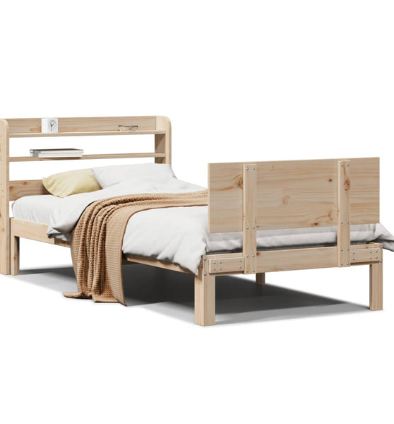 Bettgestell mit Kopfteil ohne Matratze 100x200 cm