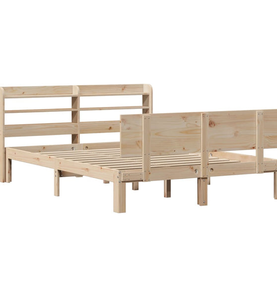 Bettgestell mit Kopfteil ohne Matratze 140x200 cm