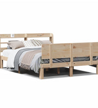 Bettgestell mit Kopfteil ohne Matratze 140x200 cm