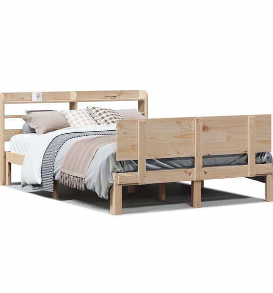 Bettgestell mit Kopfteil ohne Matratze 140x200 cm