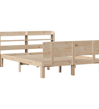 Bettgestell mit Kopfteil ohne Matratze 150x200 cm