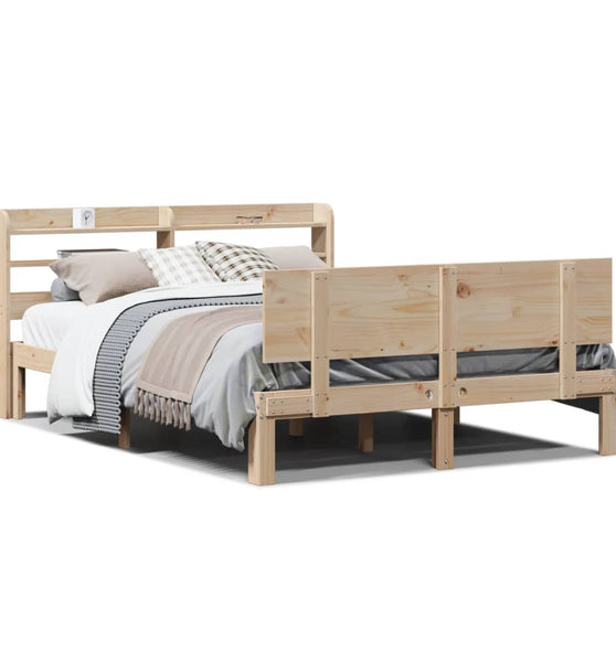 Bettgestell mit Kopfteil ohne Matratze 160x200 cm