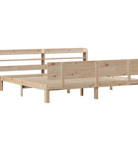 Bettgestell mit Kopfteil ohne Matratze 180x200 cm