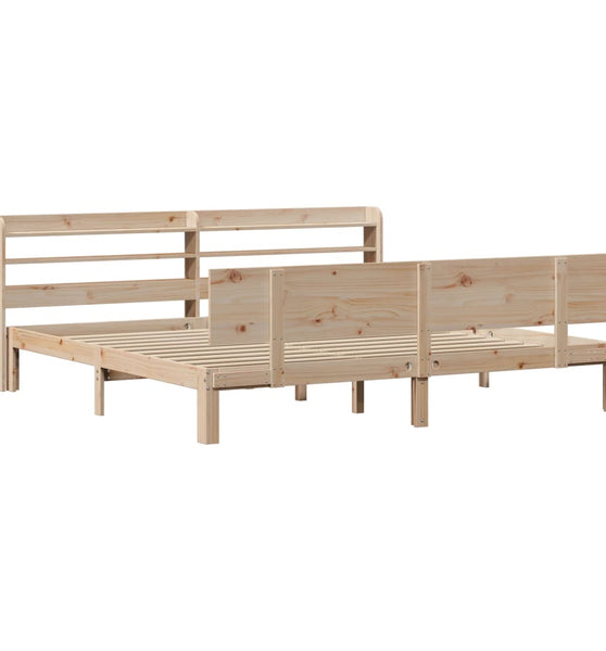 Bettgestell mit Kopfteil ohne Matratze 180x200 cm