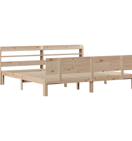 Bettgestell mit Kopfteil ohne Matratze 200x200 cm