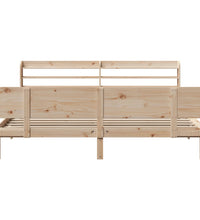 Bettgestell mit Kopfteil ohne Matratze 200x200 cm