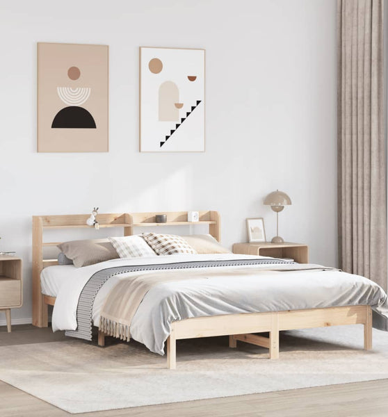 Massivholzbett ohne Matratze 160x200 cm Kiefernholz