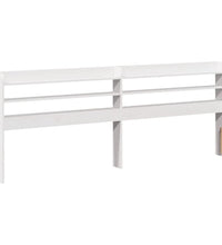 Massivholzbett ohne Matratze Weiß 150x200 cm Kiefernholz