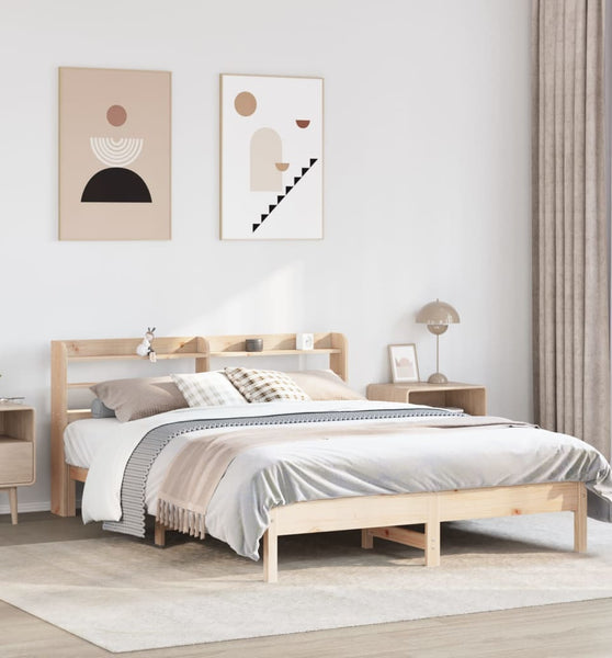 Massivholzbett ohne Matratze 140x200 cm Kiefernholz
