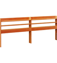 Massivholzbett ohne Matratze Wachsbraun 140x200 cm Kiefernholz