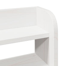 Massivholzbett ohne Matratze Weiß 100x200 cm Kiefernholz