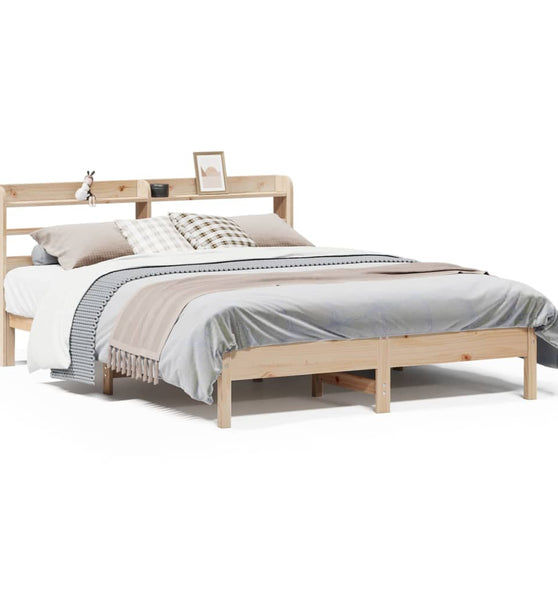 Massivholzbett ohne Matratze 135x190 cm Kiefernholz