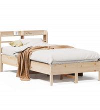 Massivholzbett ohne Matratze 75x190 cm Kiefernholz