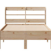 Massivholzbett ohne Matratze 75x190 cm Kiefernholz