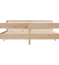 Massivholzbett ohne Matratze 200x200 cm Kiefer