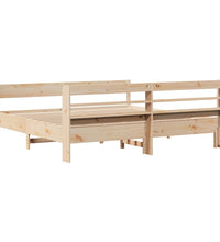 Massivholzbett ohne Matratze 200x200 cm Kiefer