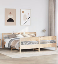 Massivholzbett ohne Matratze 200x200 cm Kiefer