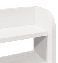 Massivholzbett ohne Matratze Weiß 200x200 cm Kiefernholz