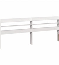 Massivholzbett ohne Matratze Weiß 180x200 cm Kiefernholz