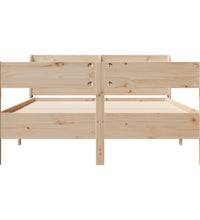 Massivholzbett ohne Matratze 150x200 cm Kiefernholz