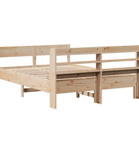 Massivholzbett ohne Matratze 150x200 cm Kiefernholz