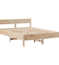 Massivholzbett ohne Matratze 150x200 cm Kiefernholz