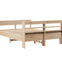 Massivholzbett ohne Matratze 140x200 cm Kiefernholz