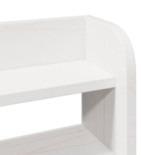 Massivholzbett ohne Matratze Weiß 100x200 cm Kiefernholz