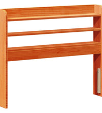 Massivholzbett ohne Matratze Wachsbraun 90x200 Kiefernholz