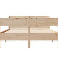 Massivholzbett ohne Matratze 140x190 cm Kiefernholz