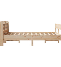 Massivholzbett ohne Matratze 140x190 cm Kiefernholz