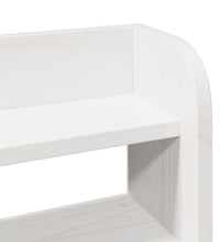 Massivholzbett ohne Matratze Weiß 140x190 cm Kiefernholz