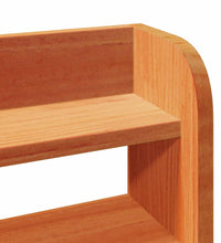 Massivholzbett ohne Matratze Wachsbraun 140x190 cm Kiefernholz