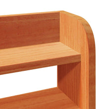 Massivholzbett ohne Matratze Wachsbraun 90x190 cm Kiefernholz