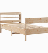 Massivholzbett ohne Matratze 75x190 cm Kiefernholz